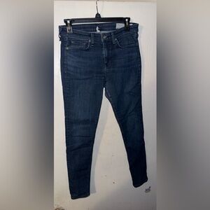 rag & bone Women's Cate Mid Rise Skinny Blue Jeans